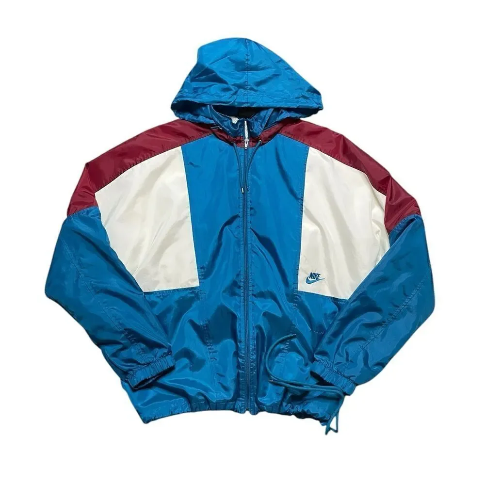 NIKE Official Archive 89 Reissue Colorblock Windbreaker Jacket Size Medium